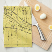 LINGE DE CUISINE BATAVIA ILLINOIS 1871 CARTE FOX RIVER VALLEY (Quart Plié)