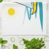 Linge De Cuisine Bateau à voilier simple (Plié)