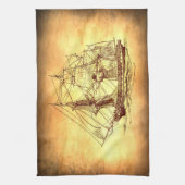 Linge De Cuisine bateau de pirate (Vertical)