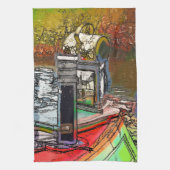 LINGE DE CUISINE BATEAUX DE CANAL (Vertical)