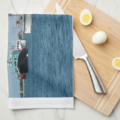 Linge De Cuisine Bateaux du port de Chatham (Quart Plié)
