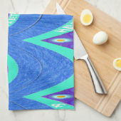 Linge De Cuisine Batik bleu (Quart Plié)