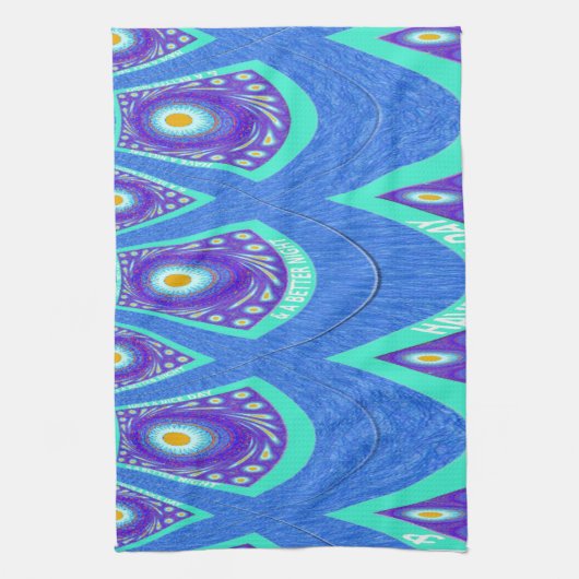 Linge De Cuisine Batik bleu (Vertical)