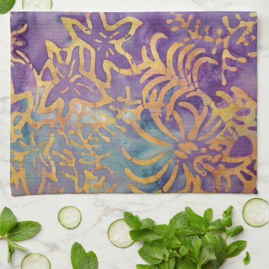 Linge De Cuisine Batik d'hiver (Plié)