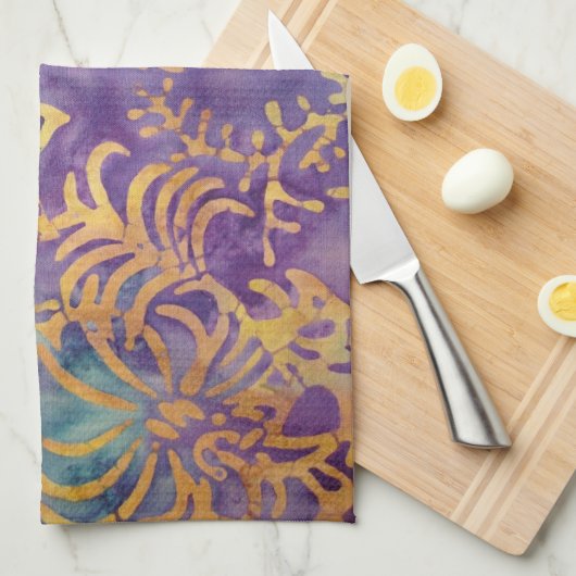 Linge De Cuisine Batik d'hiver (Quart Plié)