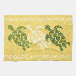 Linge De Cuisine Batik hawaïen de Tapa de tortue de mer de Honu -