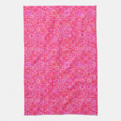 Linge De Cuisine Batik tribal - nuances de rose fuchsia (Vertical)