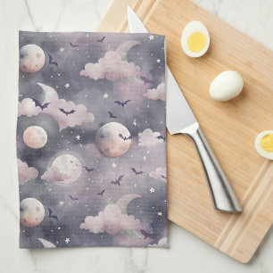 Linge De Cuisine Bats d'Halloween Motif de nuit Éffrayant