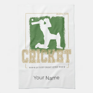 Linge De Cuisine Batteur de cricket Joueur Vintage