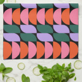 Linge De Cuisine Bauhaus Mid Century moderne géométrique MCM Rétro (Plié)