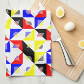 Linge De Cuisine Bauhaus principal géométrique (Quart Plié)