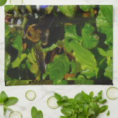 Linge De Cuisine Baume d'abeille pourpre et bourdon (Plié)