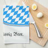 Linge De Cuisine Bavarois Bleu Blanc (Quart Plié)