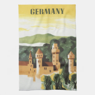 Linge De Cuisine Bavière, Allemagne, Château Allemand Art de Voyage