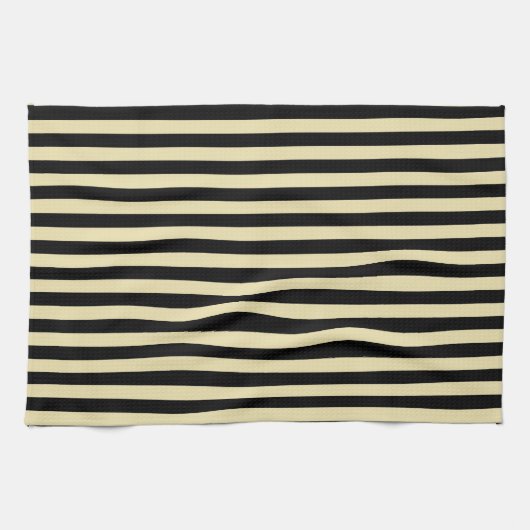 Linge De Cuisine Bbeige et noire (Horizontal)