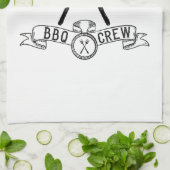 Linge De Cuisine BBQ Crew rustique vintage (Plié)