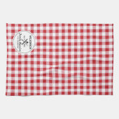 Linge De Cuisine BBQ Grill Été Cuisine Réunion Rouge En vichy Chèqu (Horizontal)
