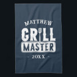 Linge De Cuisine BBQ Grill Master Personnalisé Meilleur papa Père<br><div class="desc">Funny BBBQ Grill Master Barbecue personnalisé Meilleur</div>