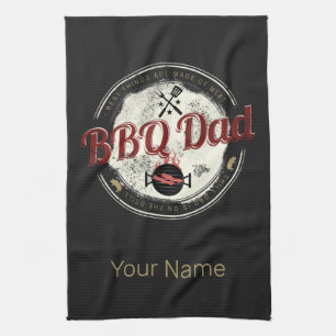Linge De Cuisine BBQ Papa Grill Vintage ou Barbecue Pour Fête des p