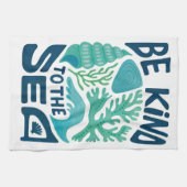 Linge De Cuisine Be Kind to the Sea - Ocean Conservation Eco Design (Horizontal)
