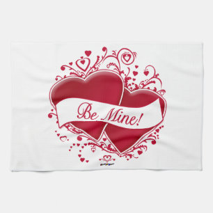 Linge De Cuisine Be Mine ! Red Hearts