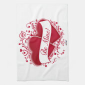 Linge De Cuisine Be Mine ! Red Hearts (Vertical)