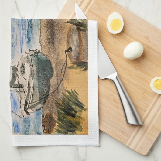 Linge De Cuisine Beach (Quart Plié)