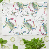 Linge De Cuisine Beach Christmas Blue Crab (Plié)