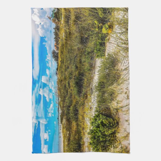 Linge De Cuisine Beach Greens (Vertical)