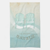 Linge De Cuisine Beach House Adirondack Chaises Aqua Blue ID623 (Vertical)
