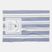 Linge De Cuisine Beach House Blue Stripes Coastal Farmhouse (Horizontal)