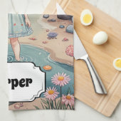 Linge De Cuisine Beachcomber's Bliss Personnalisé (Quart Plié)