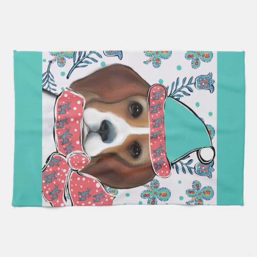 Linge De Cuisine Beagle (Horizontal)