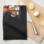 Linge De Cuisine Beagle Costume de pirate Jolly roger Drapeau Croix (Quart Plié)