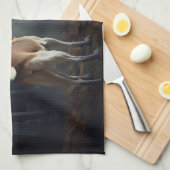 Linge De Cuisine Beagle Halloween effrayant (Quart Plié)