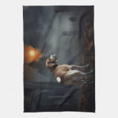 Linge De Cuisine Beagle Halloween effrayant (Vertical)