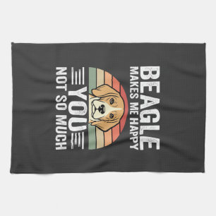 Linge De Cuisine Beagle Me Rend Heureux Amateur De Chien