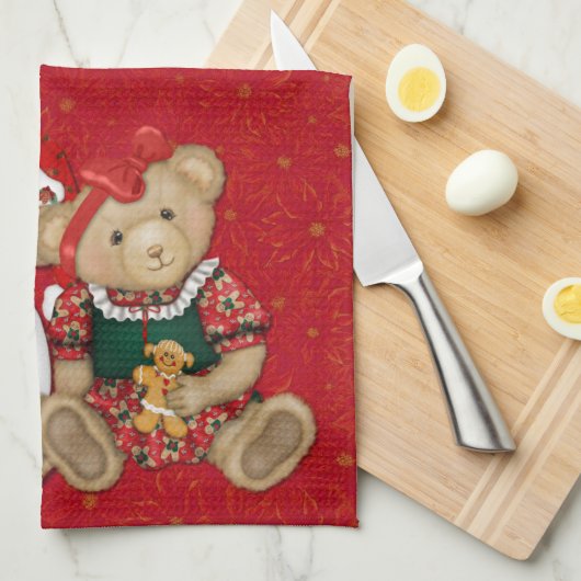 Linge De Cuisine Beary Joyeux Noël (Quart Plié)