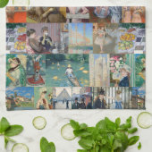 Linge De Cuisine Beau Art Impressionniste Élégant (Plié)