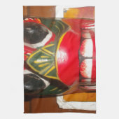 Linge De Cuisine Beau art traditionnel sri-lankais de masques de fe (Vertical)