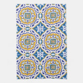 Linge De Cuisine 💙 Beau bleu Azulejos IV Petite tuile (Vertical)