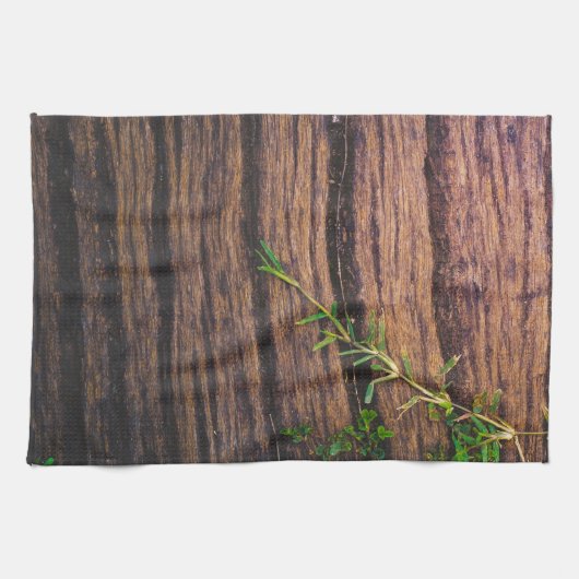 Linge De Cuisine beau bois ancien (Horizontal)