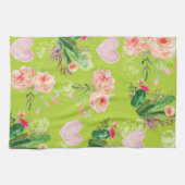 Linge De Cuisine Beau Cactus Floral (Horizontal)