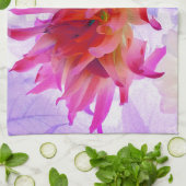 Linge De Cuisine Beau cactus rouge et rose chaud Dahlia (Plié)
