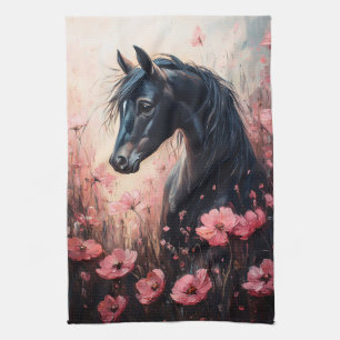 Linge De Cuisine Beau Cheval Blush Fleur sauvage rose
