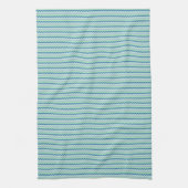 Linge De Cuisine Beau chevron zigzag motif bleu vert (Vertical)
