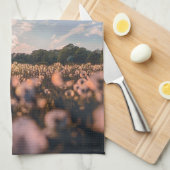 Linge De Cuisine beau ciel sur la plaine (Quart Plié)