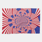 Linge De Cuisine Beau drapeau américain Extraordinaire Kaleidoscope (Horizontal)