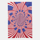 Linge De Cuisine Beau drapeau américain Extraordinaire Kaleidoscope (Vertical)