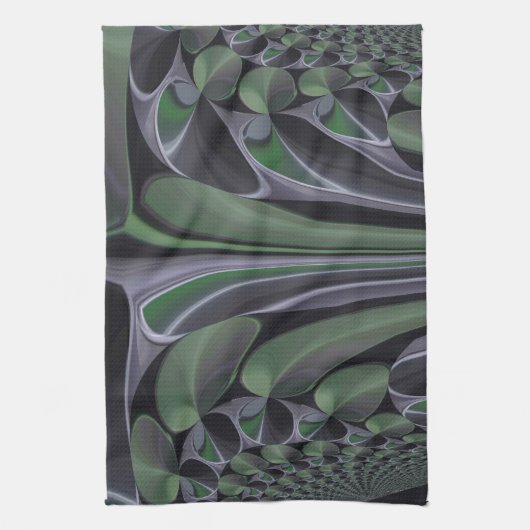 Linge De Cuisine Beau Extraordinaire Vert Aurora Texture Art Design (Vertical)